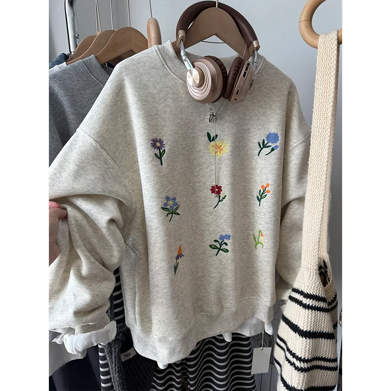 

Флисовая толстовка без шапки, женская сезонная весна, ранняя осень, защита от солнца, обычный минималистичный повседневный офис для девочек, лента на шнуровке