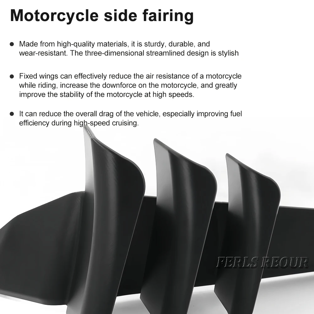 لـ MT 09 mt09 sp MT 09 SP 2024 2025 سبويلر جانبي للدراجة النارية جناح جانبي سبويلر جانبي هوائي جناح ثابت