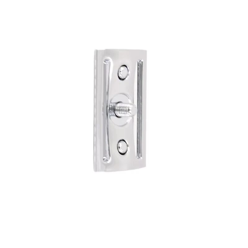 Yaqi New High Quality Chrome Color Scalloped Bar Double Edge Mens Safety Razor Head Without Logo For Mens Portable Travel