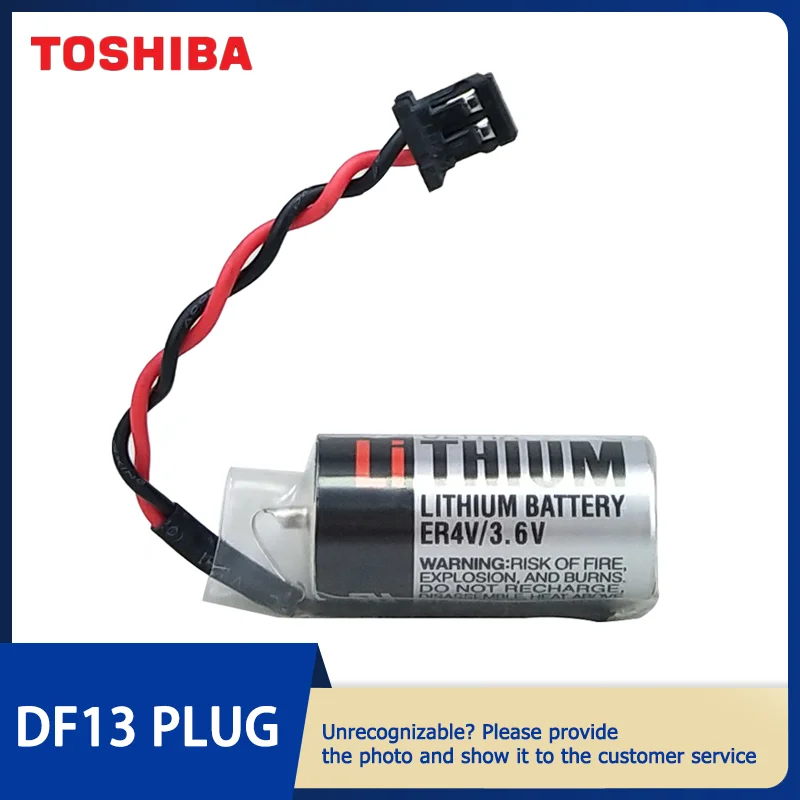 

TOSHIBA ER4V 3.6V Lithium Battery Suitable for Yaskawa Servo System Absolute Encoder JZSP-BA01