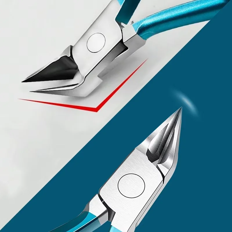 Coupe-ongles professionnel en acier inoxydable, ciseaux, pince multifonction, poussoir à cuticules, dissolvant, soins des ongles, Kits de manucure, 3 pièces/ensemble