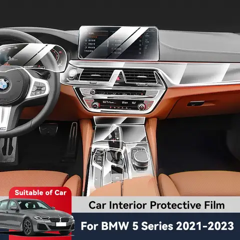 Auto Central Control TPU Navigation Anti Scratch interior Protection Film GPS Navigation For BMW 5 Series G30 G31 2021-2023