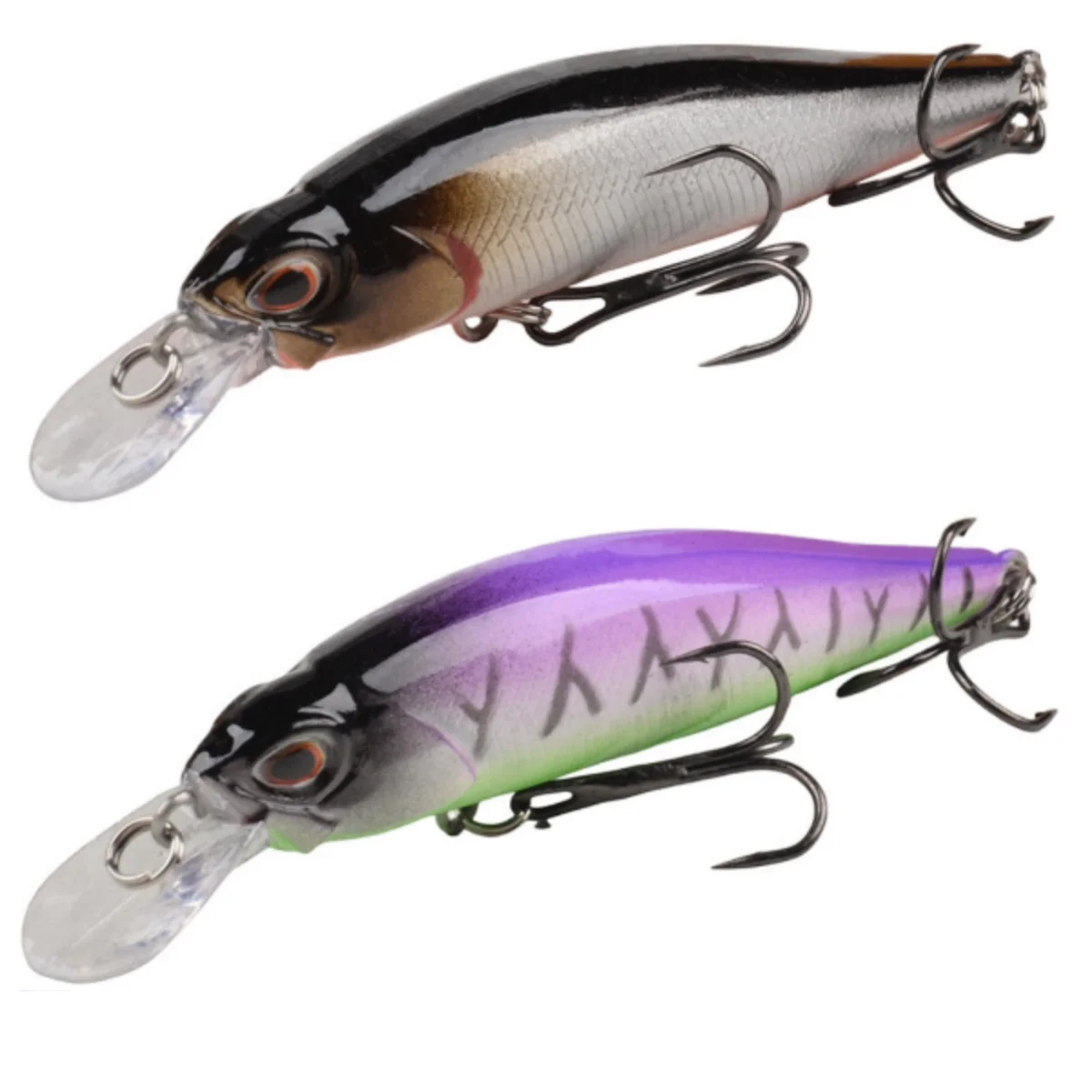 1pcs Minnow Fishing Lure Wobblers 9cm 8.6g Slowly Sinking Artificial Hard Bait Crankbait Bass Pike Carp Fishing Tackle