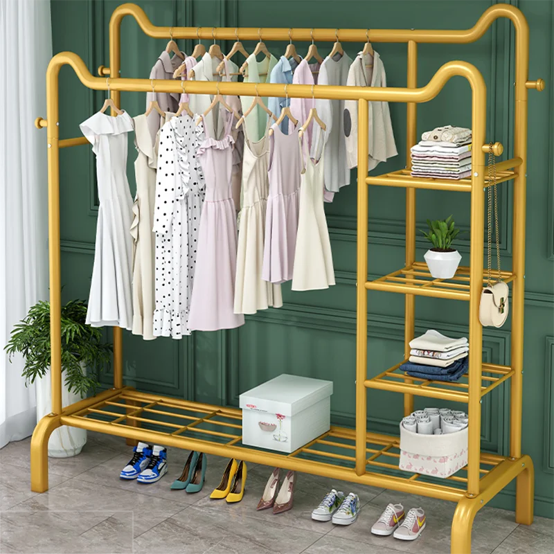 

Hanger Standing Clothes Rack Coat Rail Wardrobes Clothes Rack Nordic Wall Perchero Pared Living Room Luxury Furniture LQQ35XP