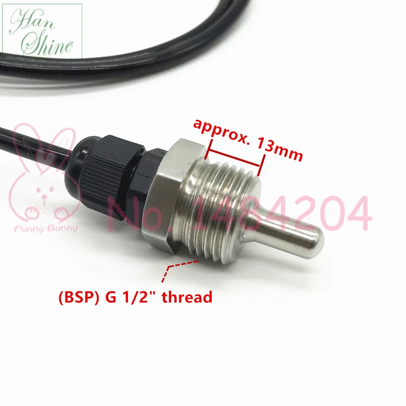 DS18B20 Digital Temperature Sensor Probe Screw Thread BSP 1/2