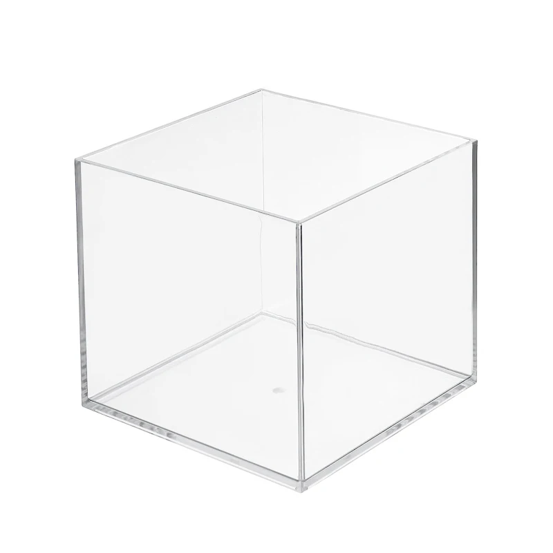 

150x150x150mm 5 sided Clear Acrylic Perspex Box Cube Display Case Retail Jewelry Display Stand Container