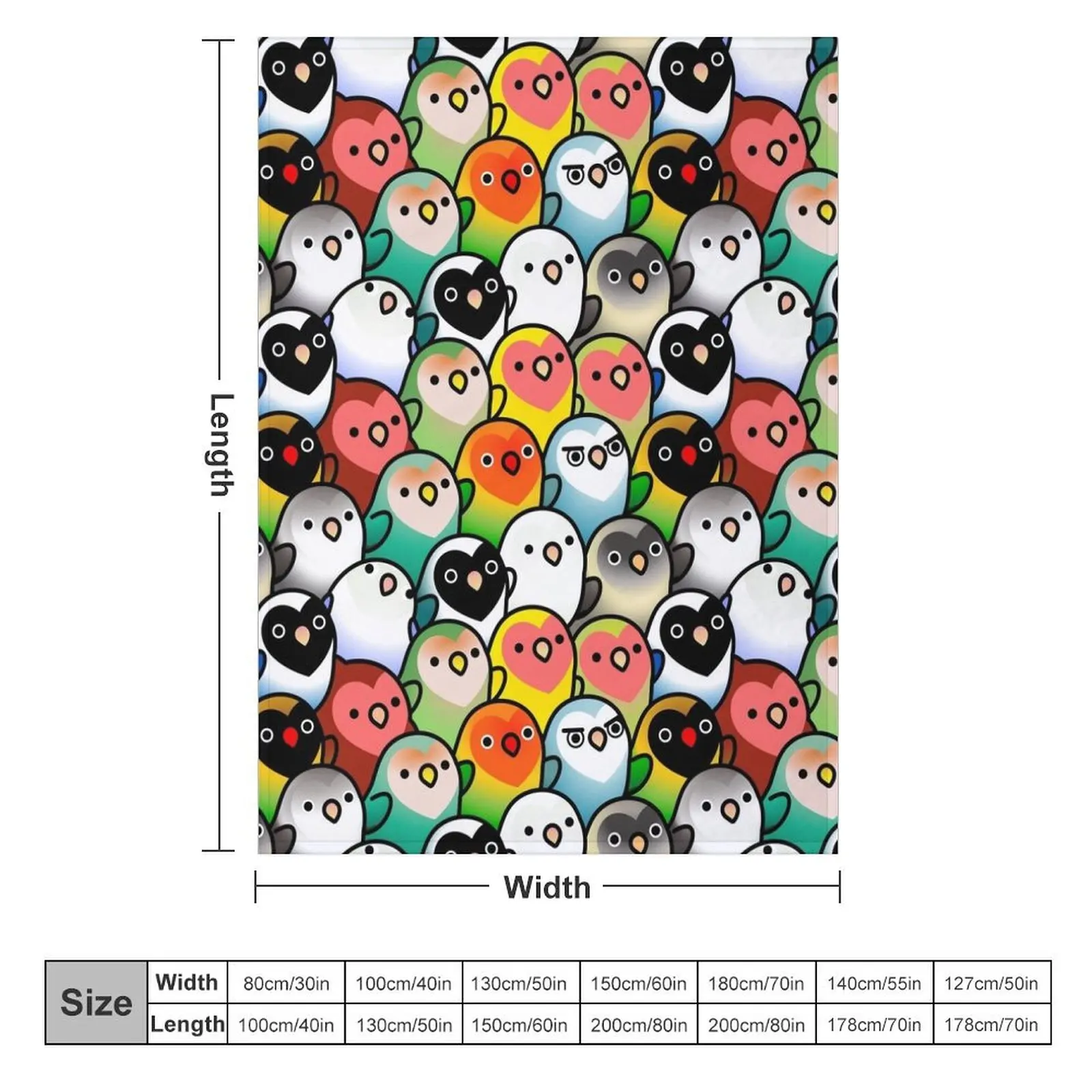 A Lot of Lovebirds Throw Blanket decorative halloween for sofa Tourist Blankets