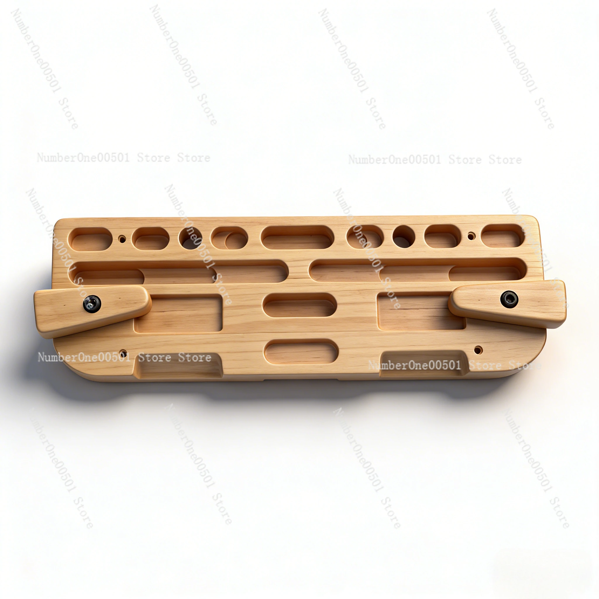 

Деревянная тренировочная доска для скалолазания, для укрепления хвата предплечья, портативный домашний тренажер. LBW095.