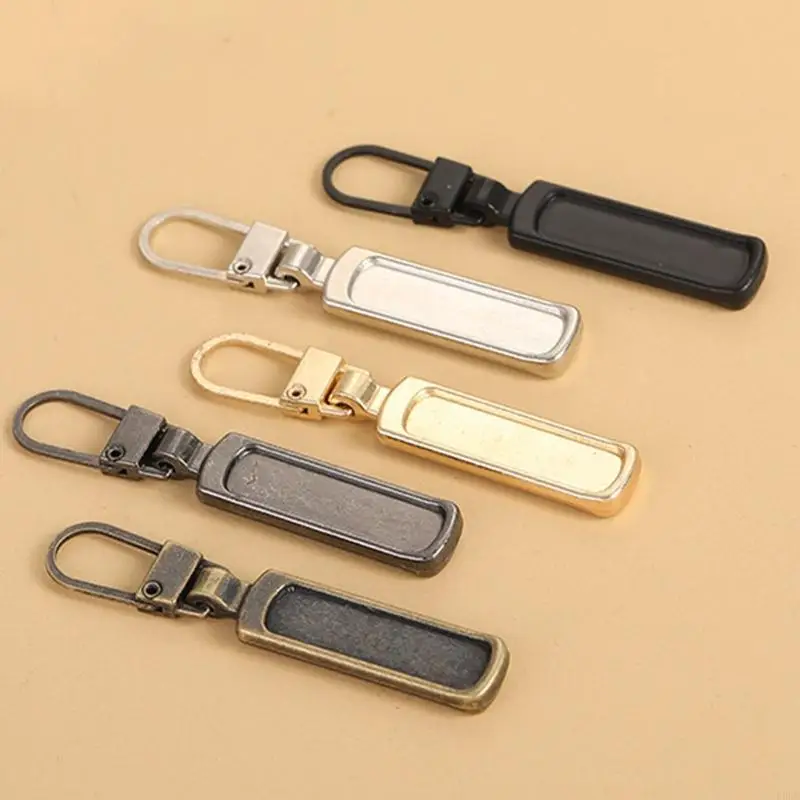 K3KD Metal Zipper Fixer Repirling Pullers يمكن فصلهم عن معطف حقائب الظهر
