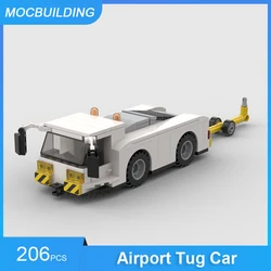 MOC Building Blocks Airport Tug Car DIY Assemble Bricks City Transportation Educational Creative Collection Toys Gifts 206PCS