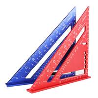 Triangle Ruler 7Inch Measurement Tool Aluminium Alloy Carpenter Set Square Angle Woodworking Tools Try Square Triangular Metric