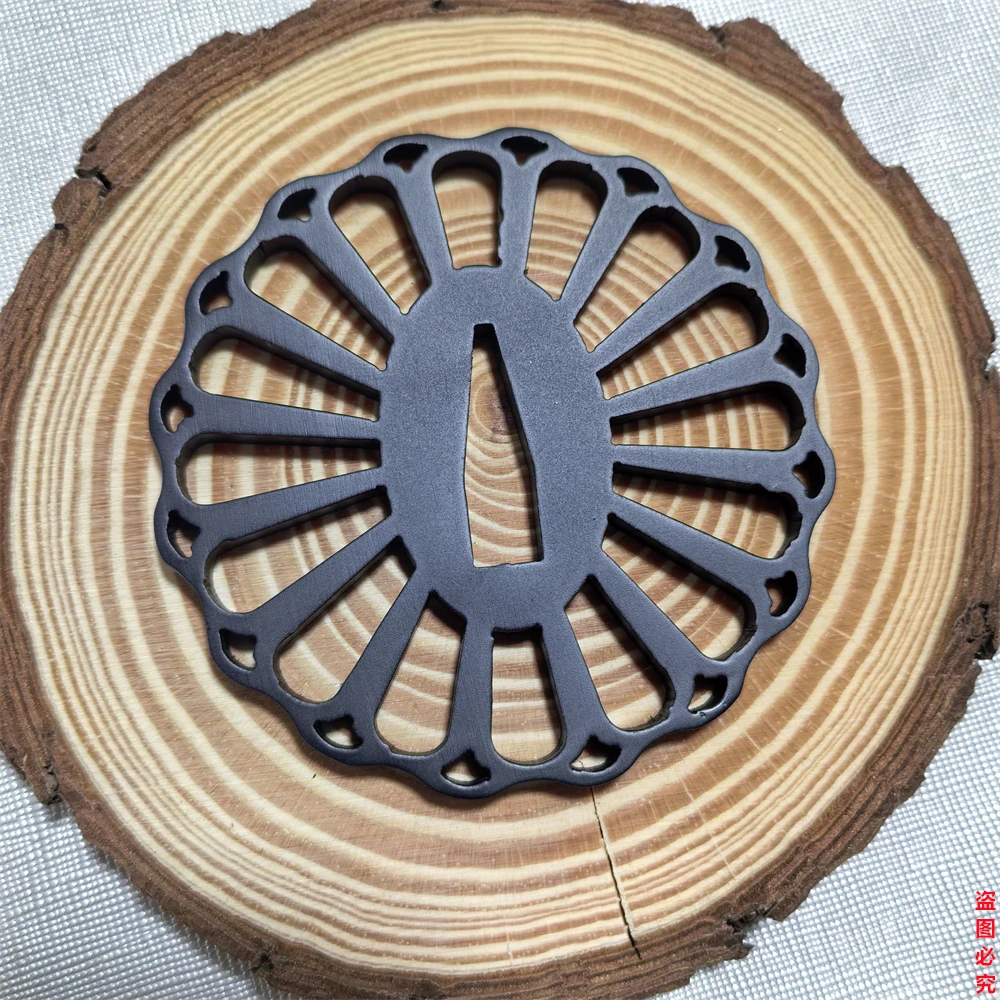 

Японская стальная железная резная деталь Tsuba для меча, катаны, аксессуары «сделай сам»