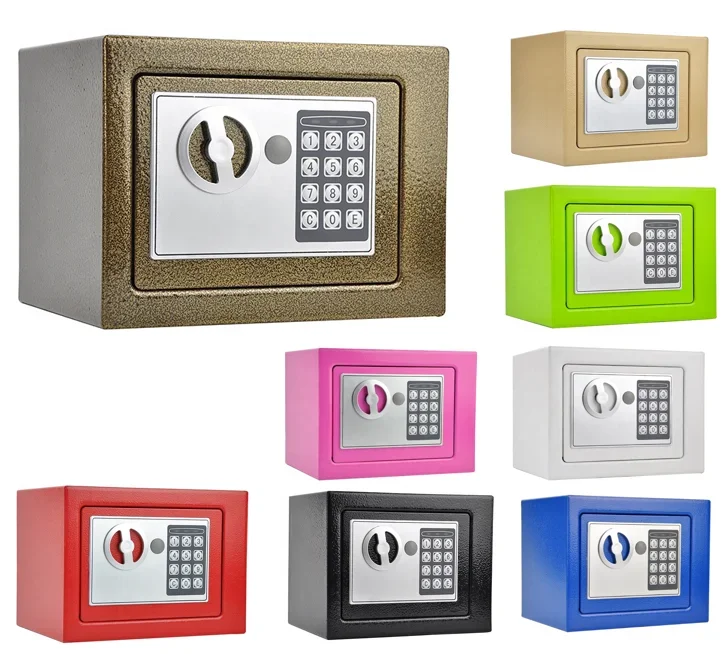 Electronic Small Colorful Safe Box for Code Deposit Money Safes Hidden Safe caja fuerte