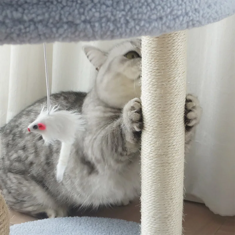 Árbol rascador para gatos: sisal y cama integrada, juego interior - imagen 3
