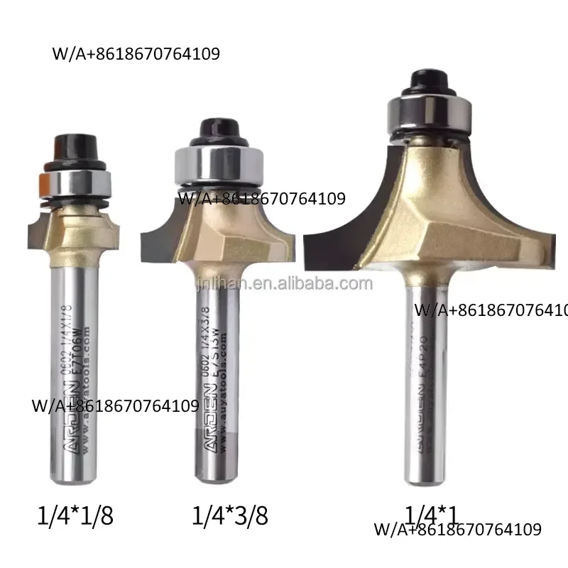 2026 Arden Corner Round Point Cut Bit for Woodworking CNC Router Engraving 2 Flutes Carbide & Single Diamond Ball