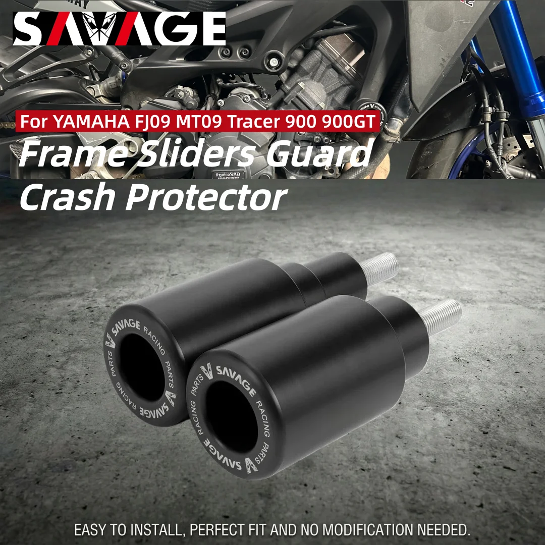 SAVAGE Frame Crash Sliders for Yamaha FJ09 2015-2018, MT-09 Tracer 2015-2020, Tracer 900 /GT 2018-2020