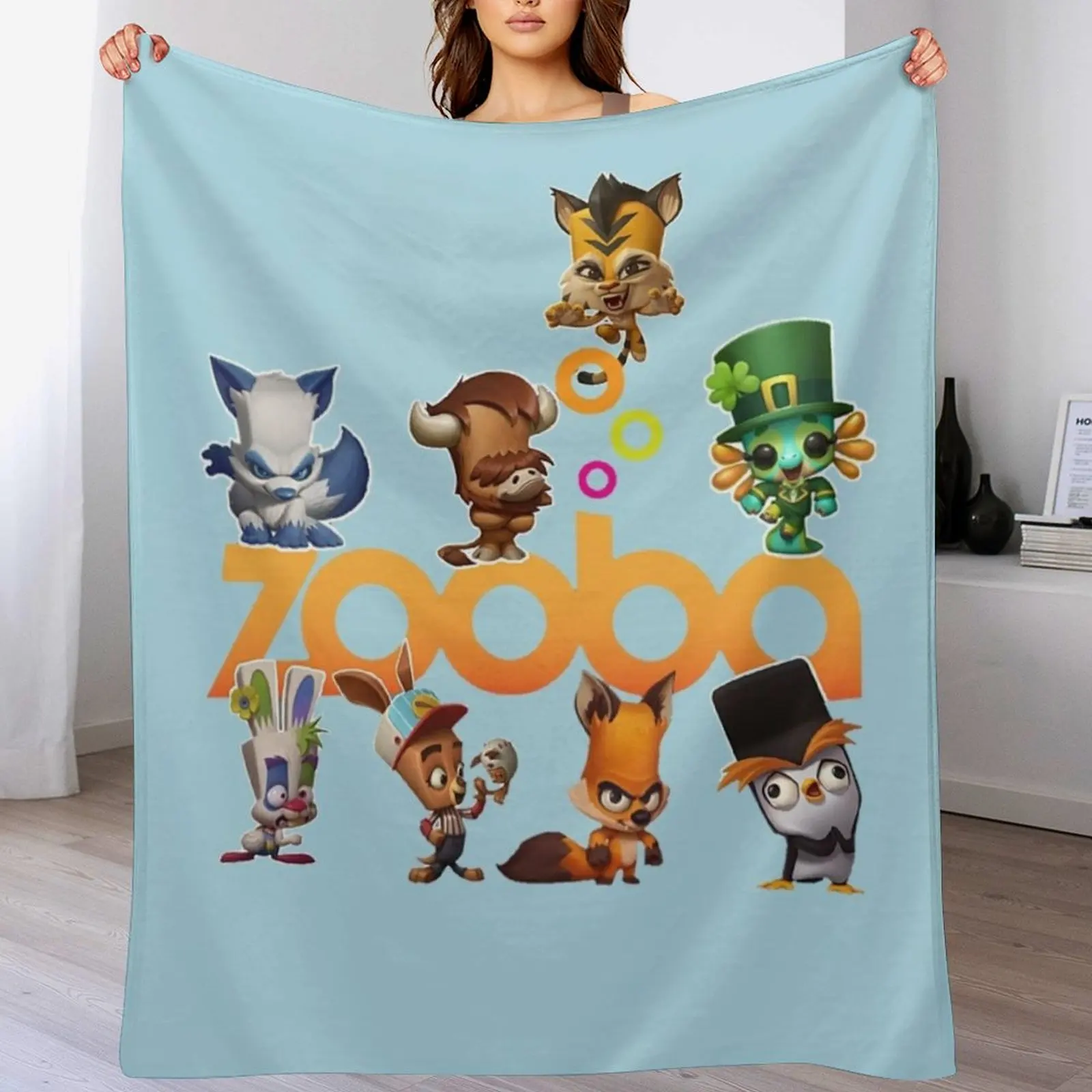 zooba Throw Blanket Summer Beddings Cute Blankets