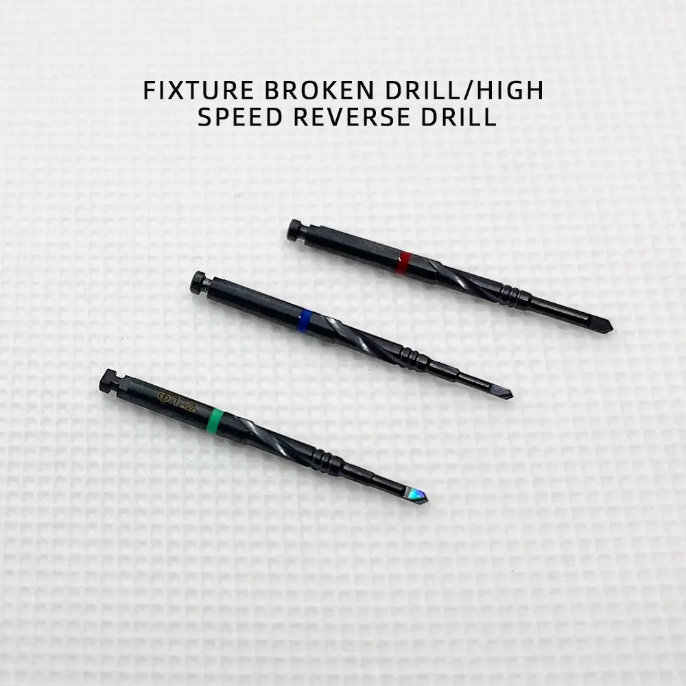 Dental Broken Implant Screw Abutment Screw Extractor Reverse Drill Failed Fixture Remover Implant Tool