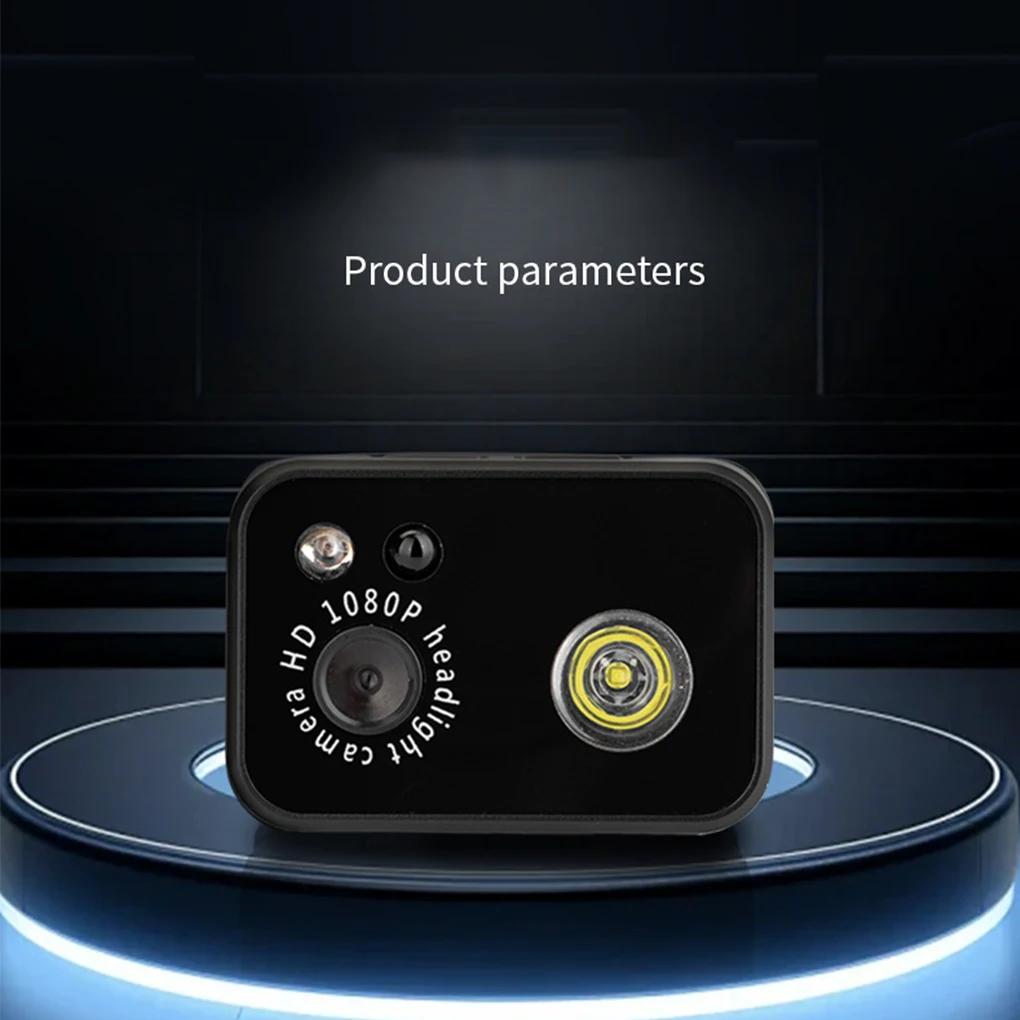 كاميرا برأس عالية الدقة بدقة 2 ميجابكسل بدون استخدام اليدين، مصباح LED منشط، مسجل POV للمغامرات الليلية الرياضية الخارجية