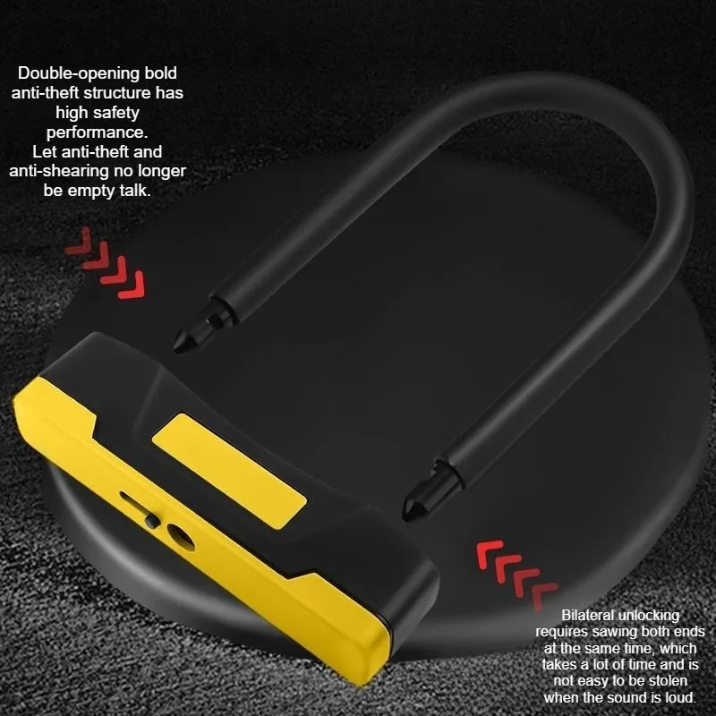 Electric bicycle lock U-lock hydraulic shear battery electric motorcycle anti-theft portable car lock