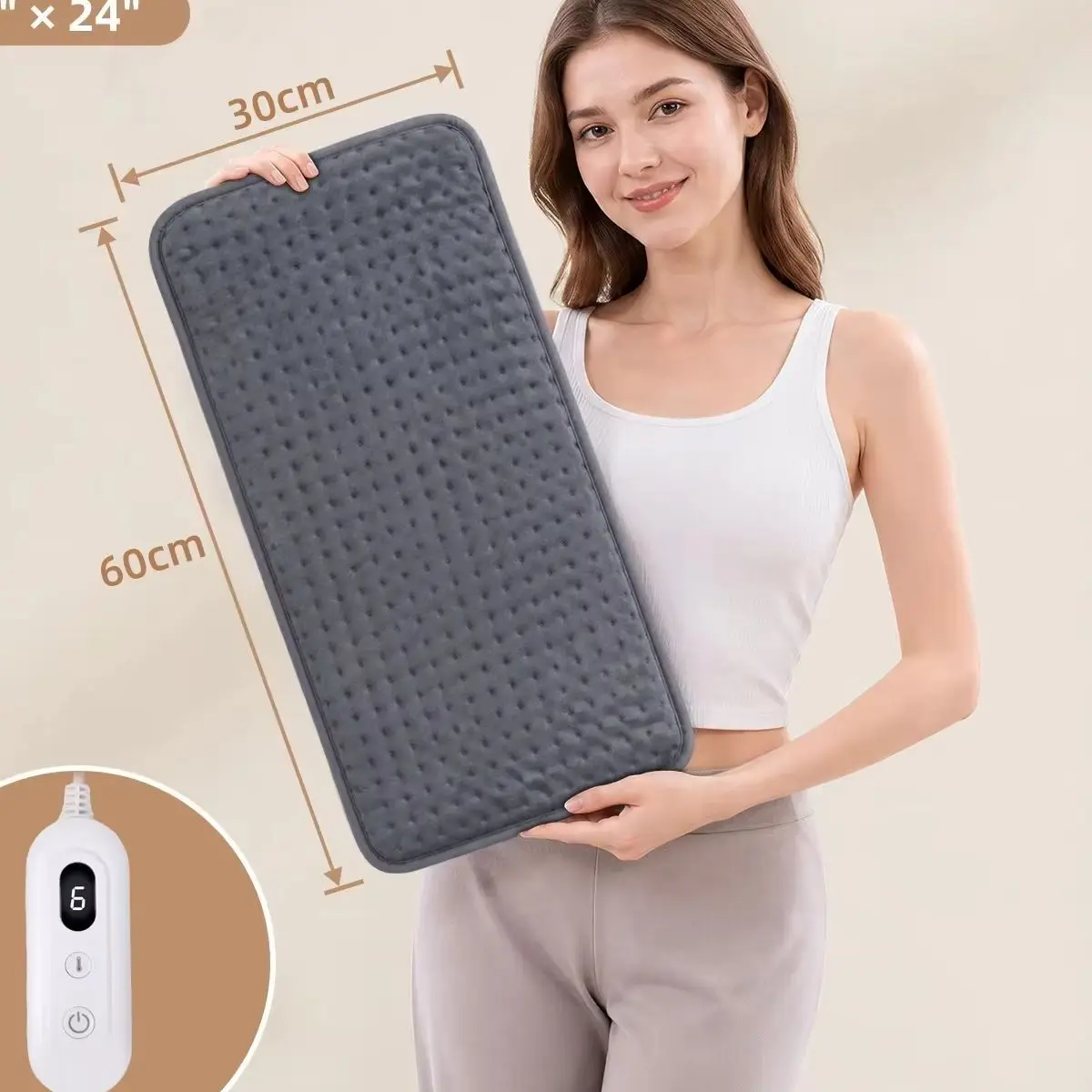 Electric Heating Pad Heating Blanket with thermostat Electric Heating Pads for Back Neck Shoulder Home Office Washable