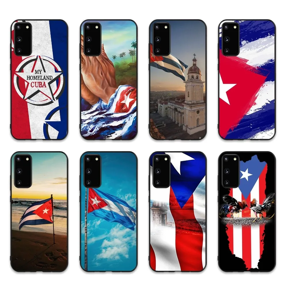 

Cuba Flag Phone Case Silicone PC+TPU For Samsung S10 20 30 22 23 24 Plus Lite Ultra Cover