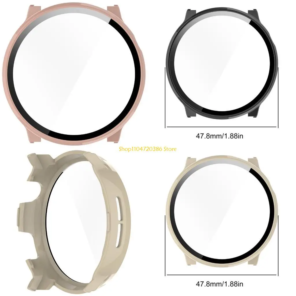 

K0EA Upgraded & Glass Cover Colorful Watch Case Protective Cover for Watch Lite 2