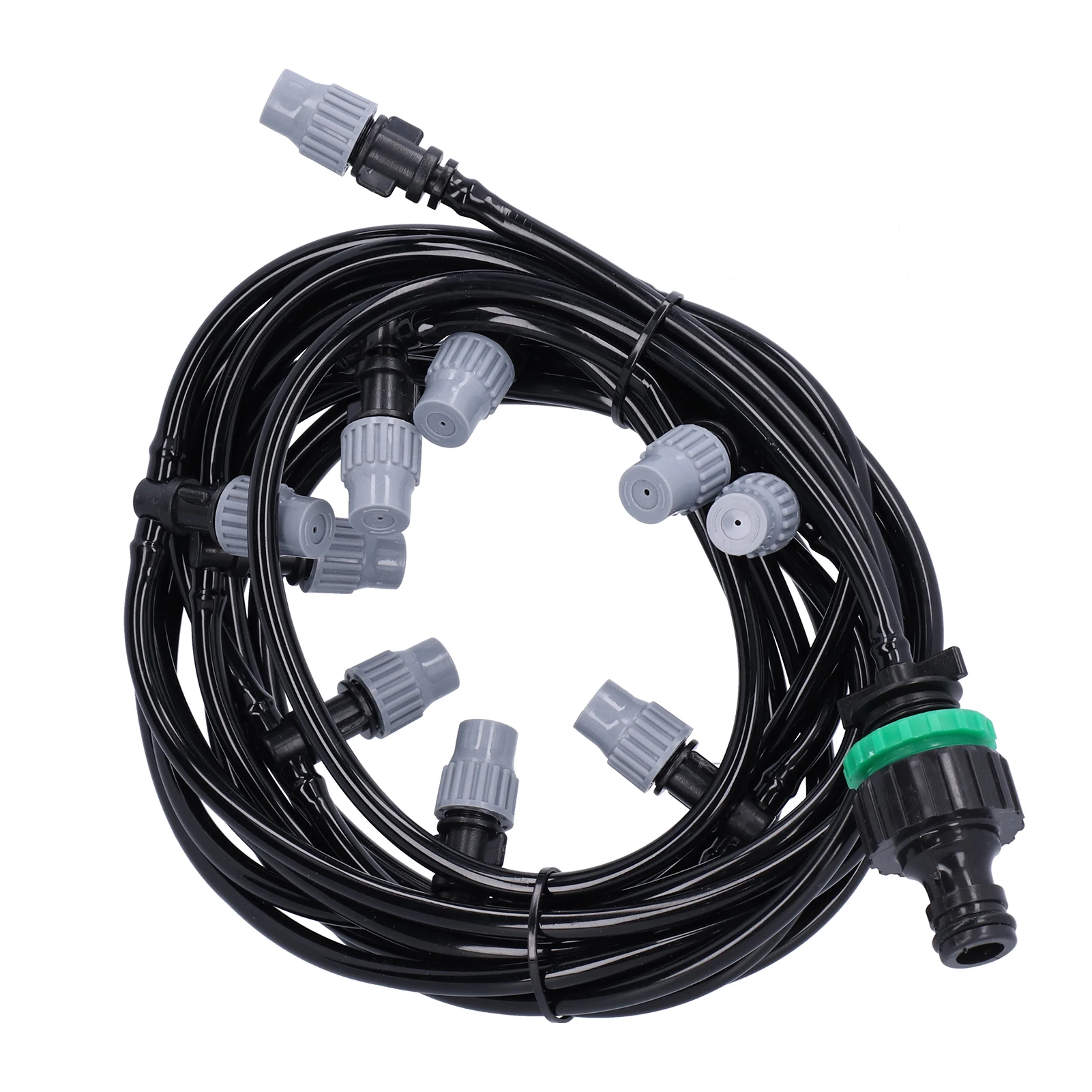 10m / 32.8ft 4/7 Irrigation Hose with 10 Misting Sprayer Nozzles Garden Greenhouse Terrace Watering System Watering Tube Line