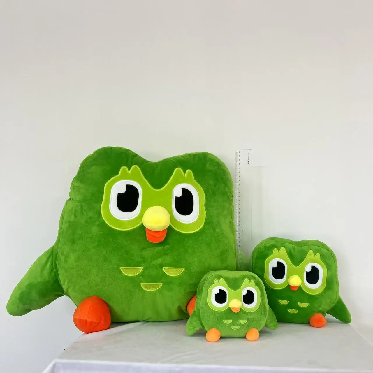 Duolingo زنبق البومة ألعاب من نسيج مخملي فتاة أرجوانية كرتونية رسوم متحركة لطيفة محشوة فتاة ألعاب من القطيفة هدية عيد ميلاد للأطفال