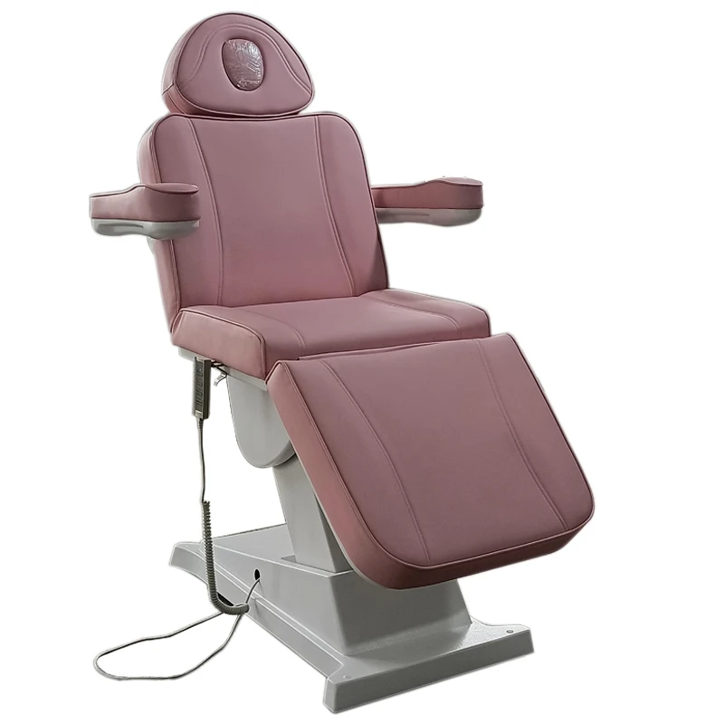 

Modern Electric Facial Spa Body Beauty Salon Clinic Massage Treatment Bed Tables Chair Podiatry Pink Beauty Bed