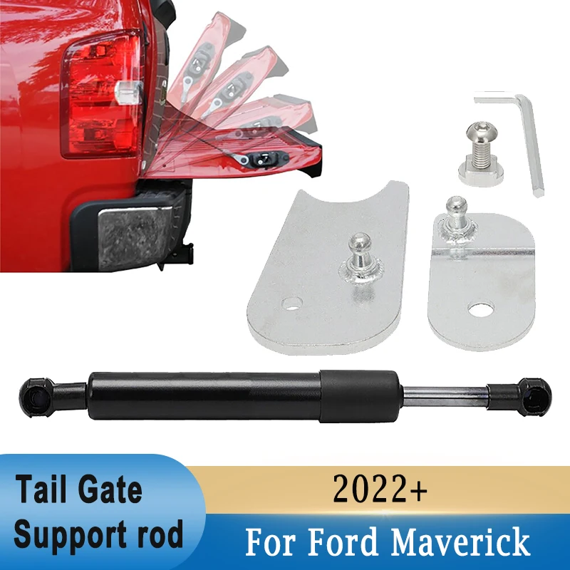 

2Pcs Tailgate Assist Lift Shock Support Rod For Ford Maverick 2022+ Truck Lift Assist Spring Pickup Door Soft Open Accessories