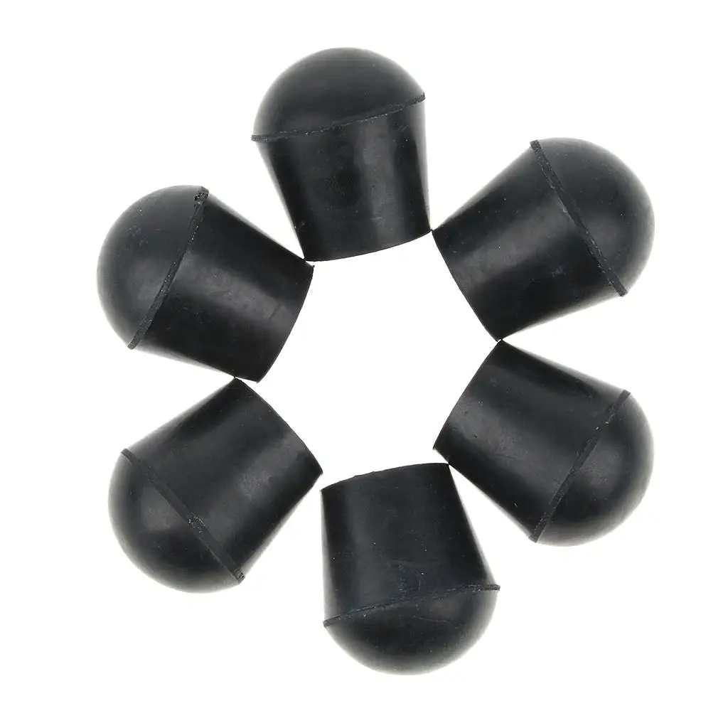 Replacement Rubber Tips for Canes Heavy Duty Round Bottom Crutch Feet Pads for Walker Chair and Table Legs