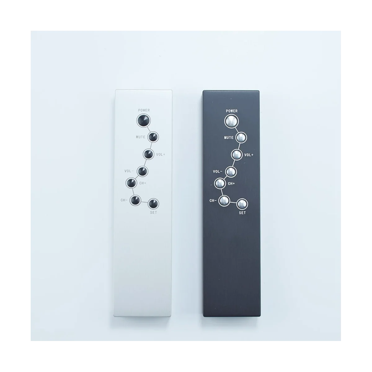 A57G-All-Aluminum Infrared Signal 7-Key Remote Control for Hifi Audio CD Preamplifier TV Set-Top Box(B)