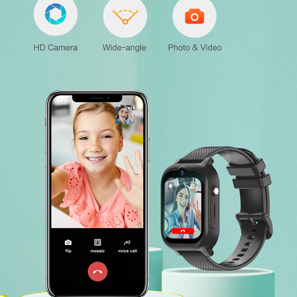 2025 ใหม่VK26 4Gเด็กSmartwatch HD Video Chat WIFIซิมการ์ดตําแหน่งGPSกล้องใช้งานร่วมกับAndroid IOS smartwatch