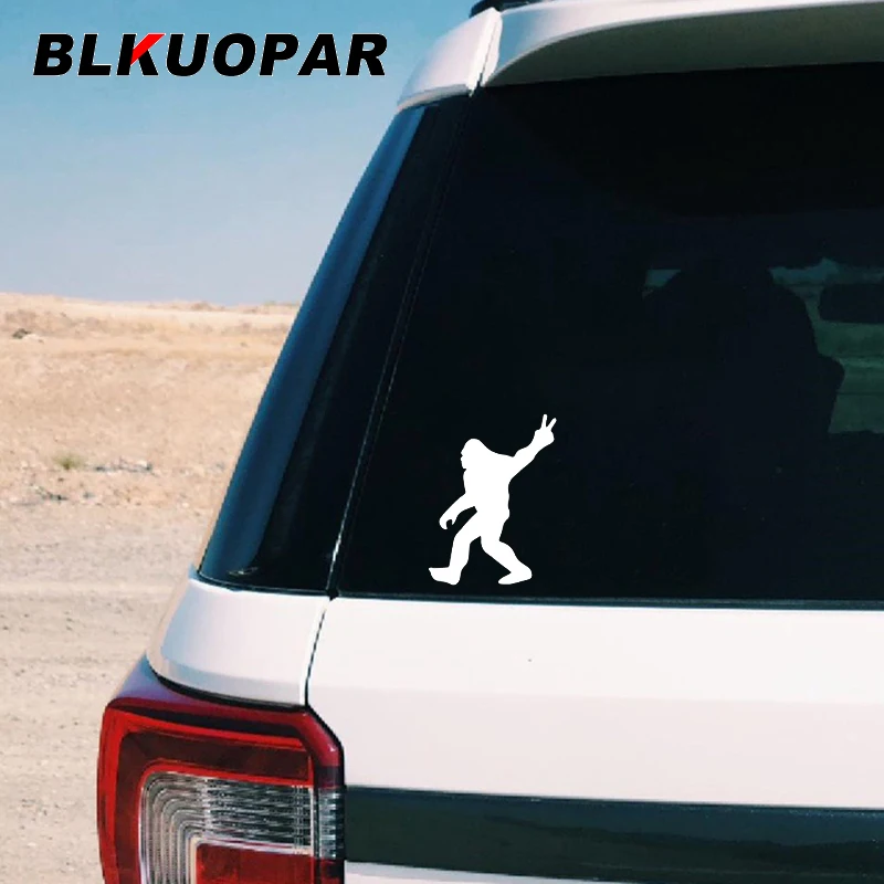 BLKUOPAR Sasquatch Monkey Silhouette Car Stickers Die Cut Occlusion Scratch Decals Trunk Motorcycle Decor Graphics Car Styling