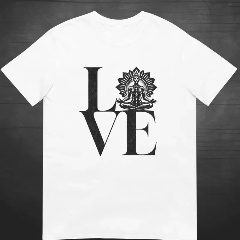 Love Meditation T shirt Consciousness Yoga Spiritual Awakening