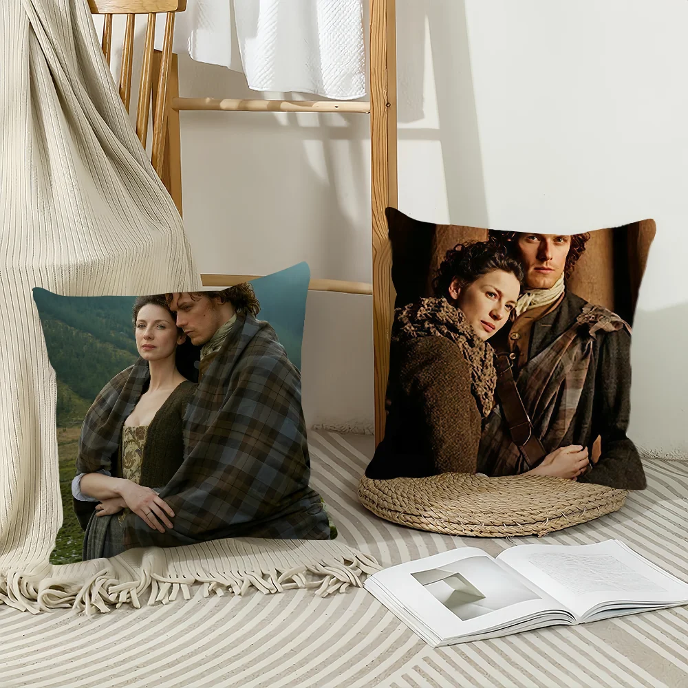 Jamie Fraser TV Show Outlander Pillow Case Office Cushions Suitable For Sofa Car Bedroom Decorative Cushion Cover
