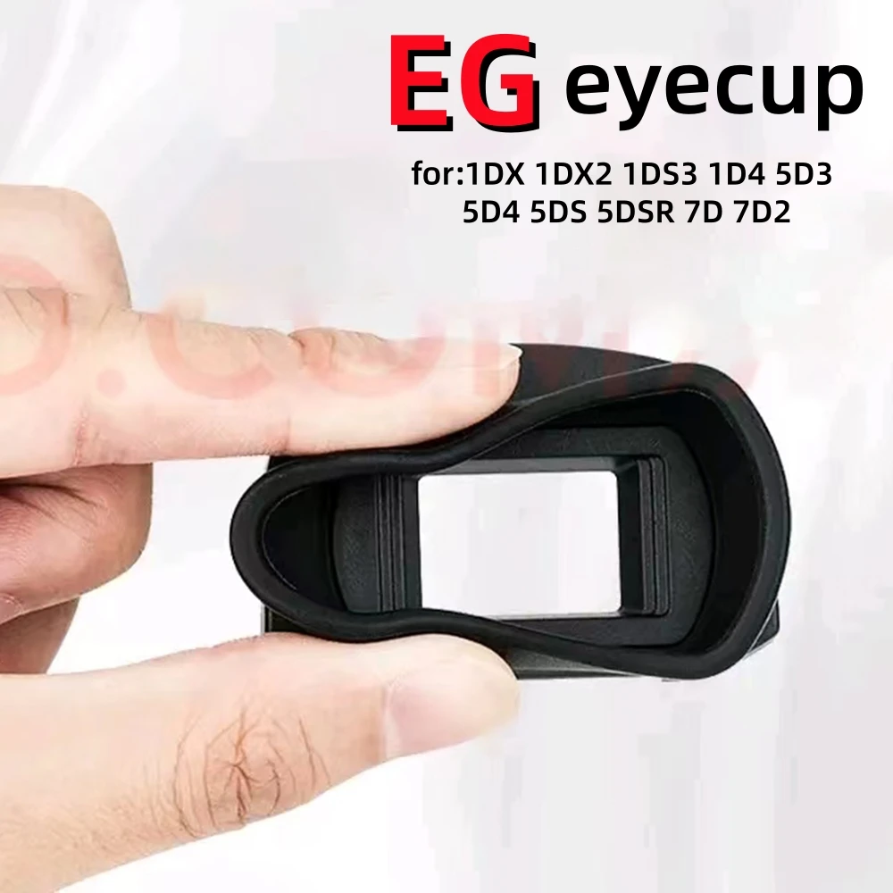 Protector de Ocular de Goma Suave EG para Visor, Tapa de Ocular para Cámaras Canon 1DX 1DX2 1DS3 1D4 5D3 5D4 5DS 5DSR 7D II 7D2, Accesorios para Cámaras