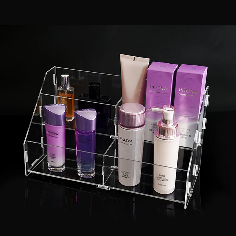 Clear Acrylic Mask Display Stand Multi-layer Mask Box Perfume Rack Household Storage Box Shop Cosmetics Promotion Display Shelf