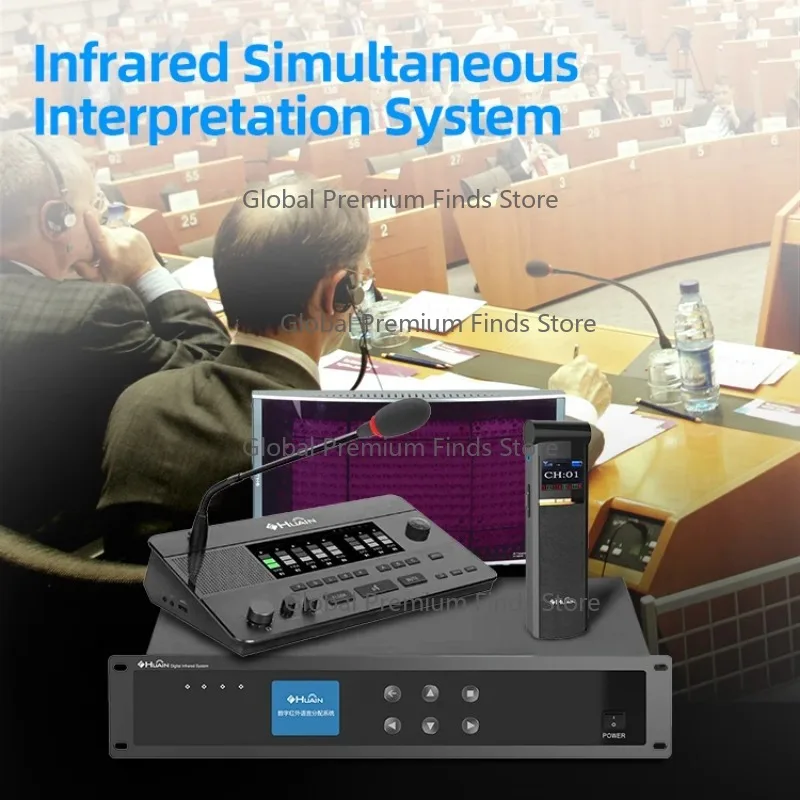 IR Digital Simultaneous Interpretation Microphone Extender for Conference System Translation Equipment