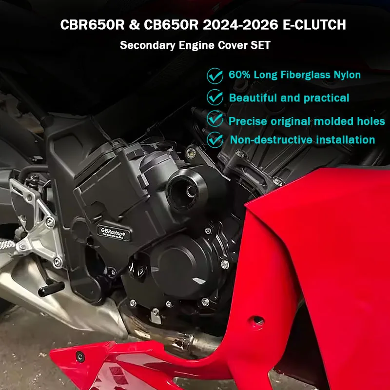 NEW CBR650R Acessórios Para Motos CB650R 2024 2025 2026 E-CLUTCH Engine Guard Carenados Secondary Engine Cover SET