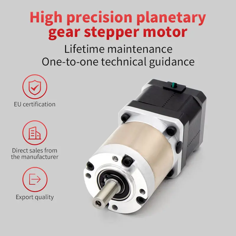 UMOT Ultra-High Precision Backlash 15arcmin Nema8/Nema11/Nema17/Nema23/Nema24 Compact Planetary Gearbox Stepping Moto