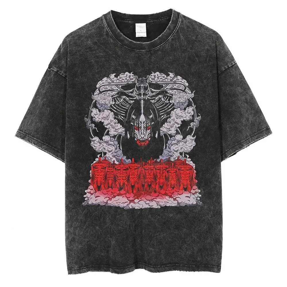 Camiseta Oversize Vintage Lava - Vintage Summer Clothing Men reseña y precio