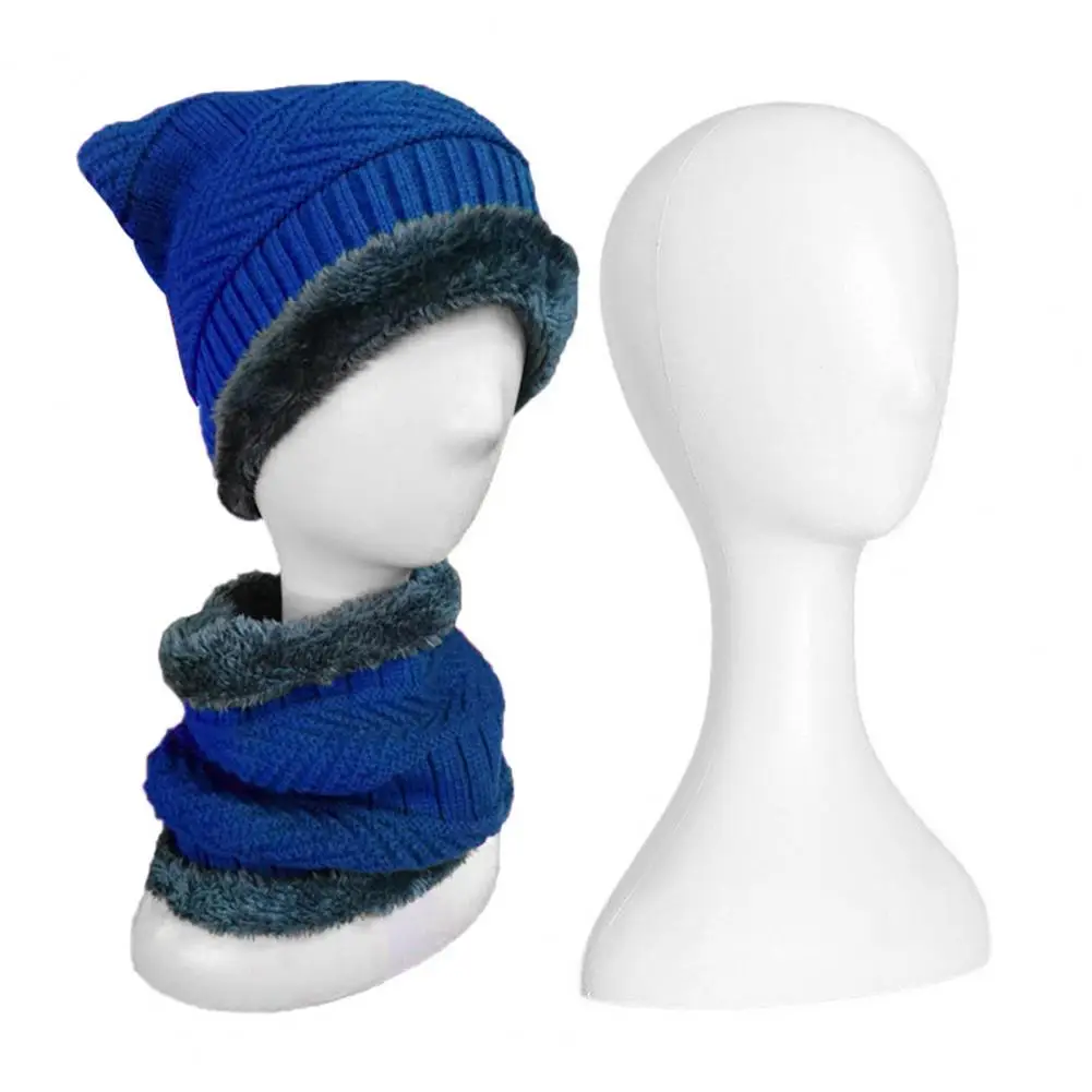 Headform รุ่นพลาสติกบทคัดย่อ Mannequin Manikin HEAD หมวกวิกผมแว่นตานามธรรมหญิงรุ่น Headform ขาตั้งจอแสดงผล