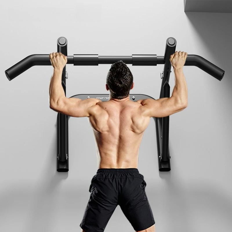 Punch Mount Wall Horizontal Bar Indoor Household Single Parallel Pole Fixed Fitness Equipment for Upper Body Strength Training