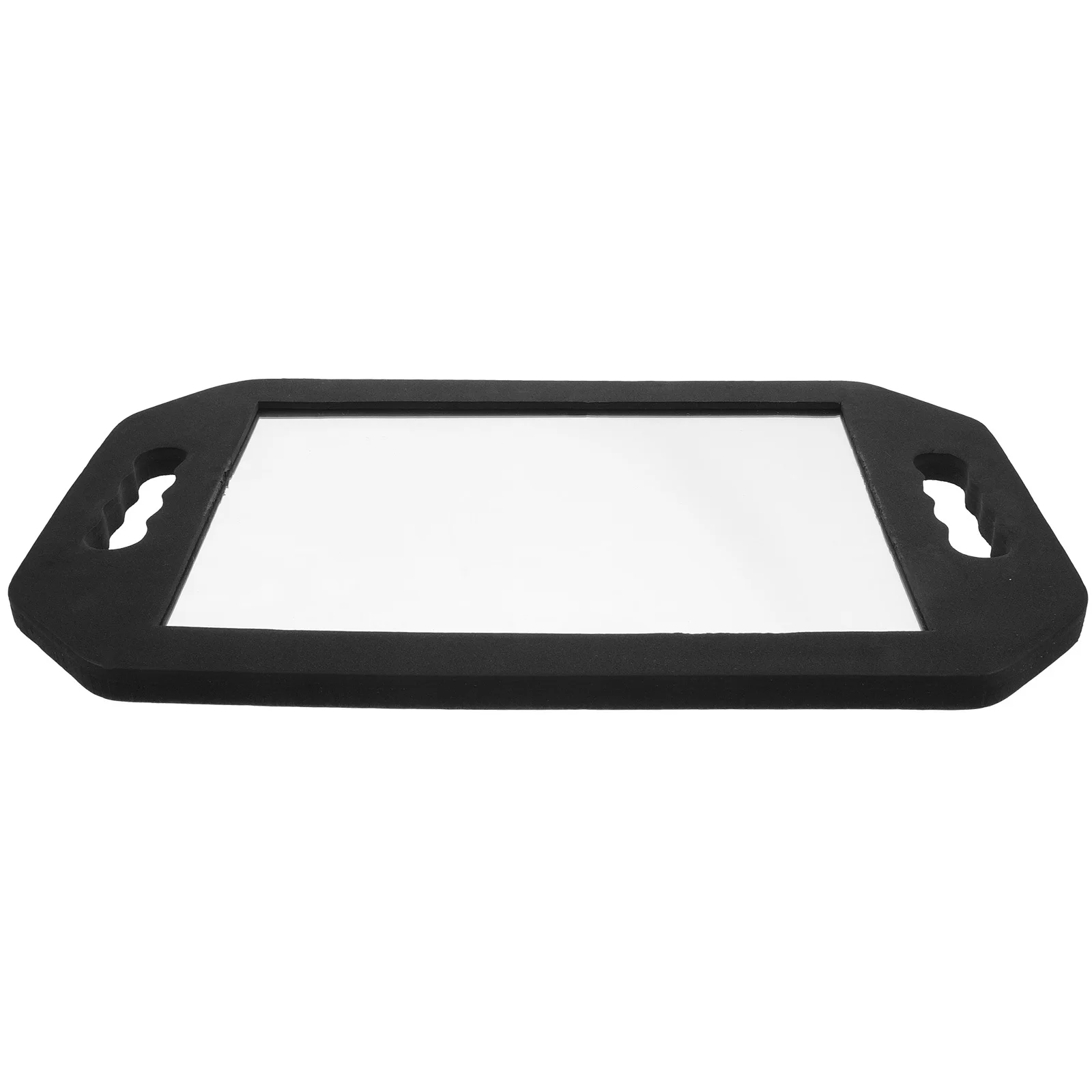 Fallfester quadratischer Make-up-Spiegel mit Eva-Rahmen, rutschfeste Rückseite, Badezimmer-Salon-Kosmetikspiegel für Damen