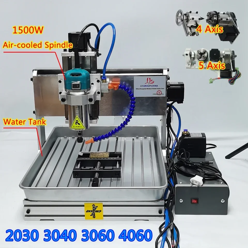 LYF 2030 3040 3060 4060 CNC Engraving Machine 1500W 3 Axis 4 Axis