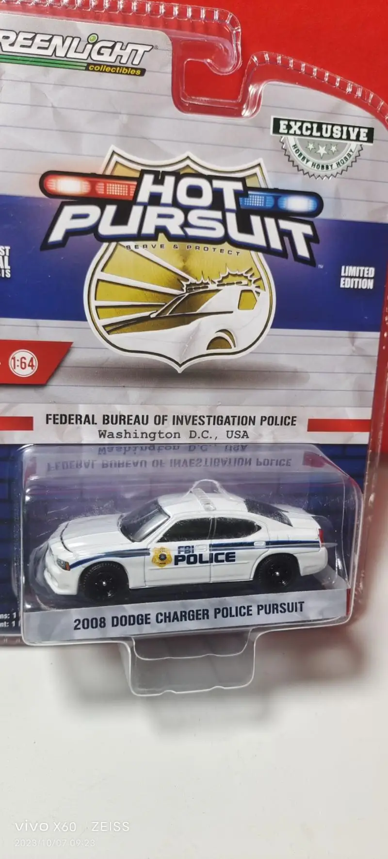 GreenLight 1/64 2008 dodge charger police pursuit Collector Edition Metal Diecast Model Race Car Kids Toys Gift