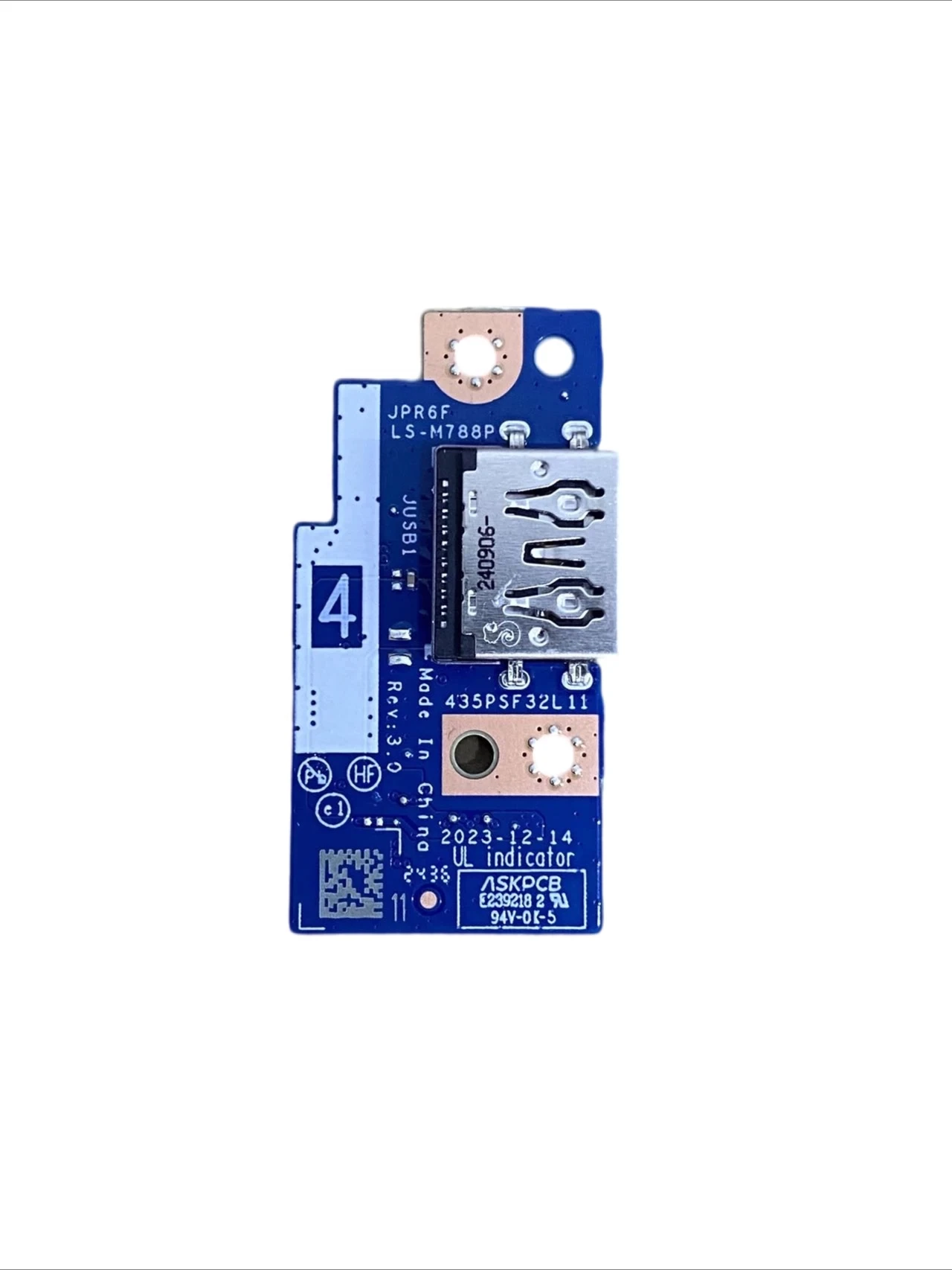 For HP Shadow Genie 9 TPN-C167 USB Small Board, Interface Board LS-M788P