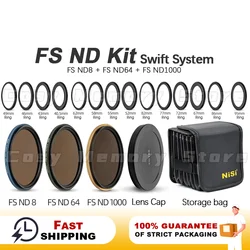 NiSi FS ND Kit FS ND8 ND64 ND1000 Swift System Filter 40.5mm-95mm 67mm 77mm 82mm